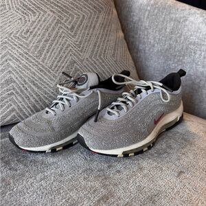 Nike Air Max 97 Gray and Red Sneakers